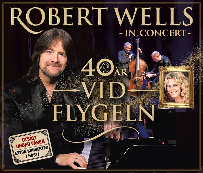 Robert Wells 40 år vid flygeln