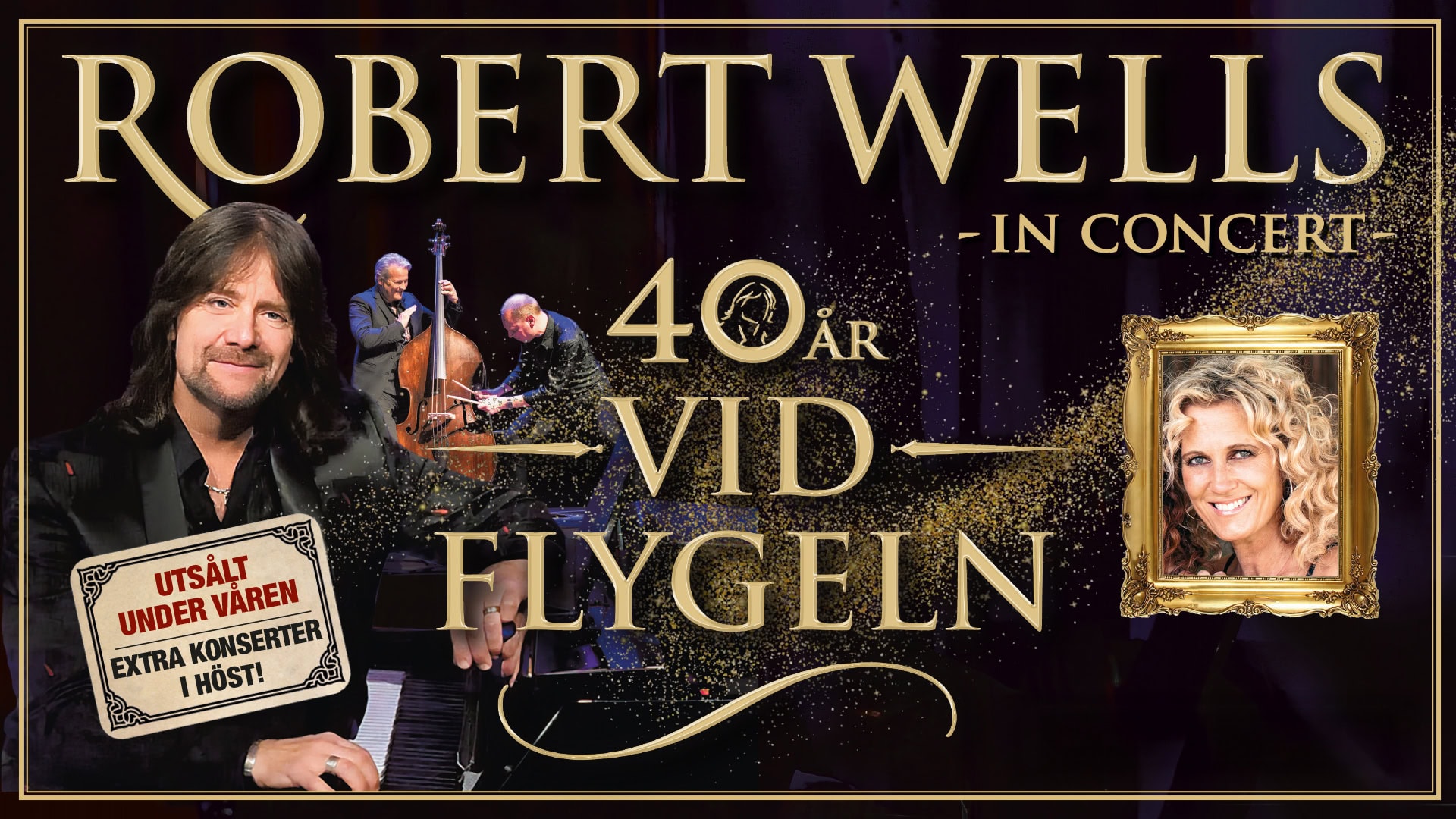 Robert Wells 40 år vid flygeln